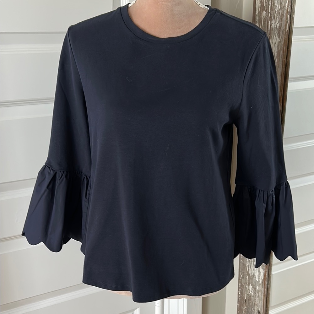 English Factory Ruffled Bell Sleeve T-Shirt